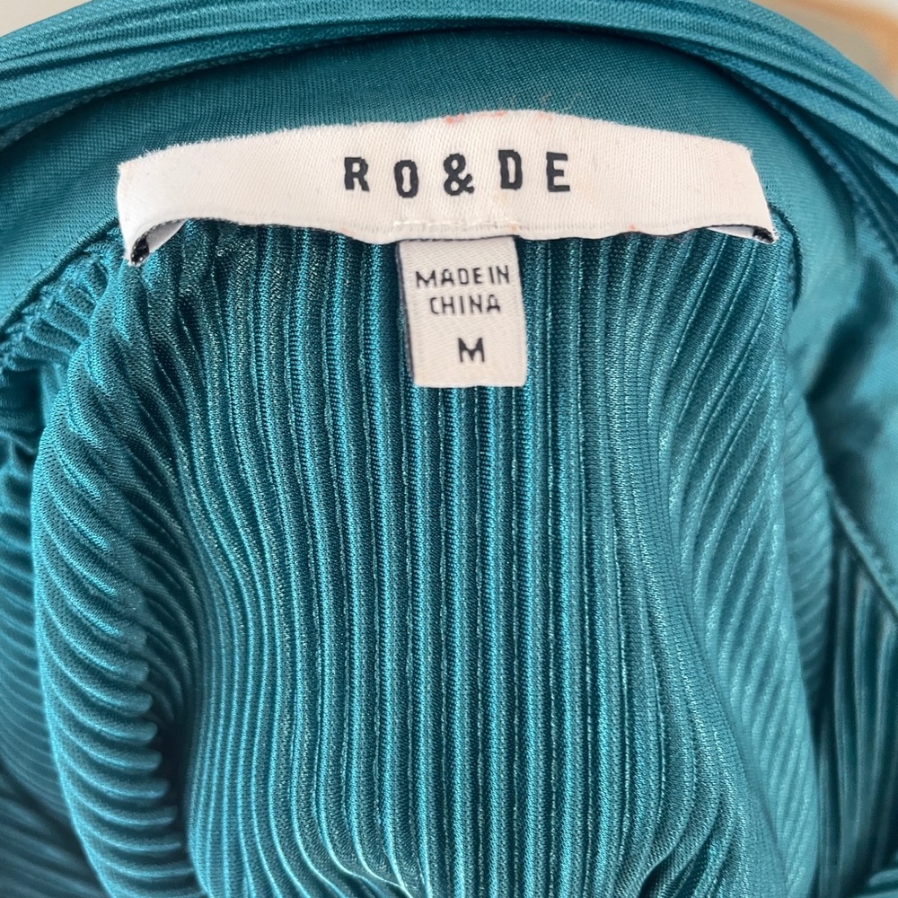 Ro & De Teal Button Down Shirt‎ - Picture 8 of 9